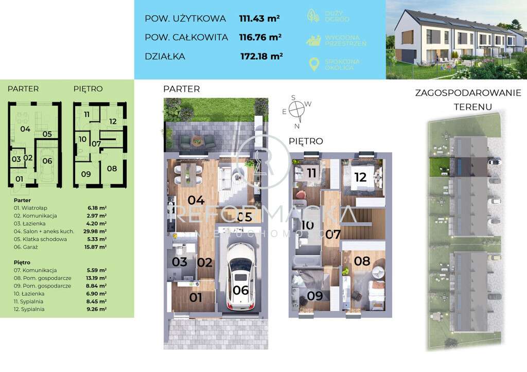 Dom/5 pokoi/garaż/ Budziwój - Pełny obrazek: 2/8