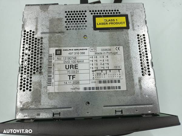 Radio CD cu navigatie Opel ANTARA 2.0 CDTI   Z20S 2006-2012  GM 13190748 - 3