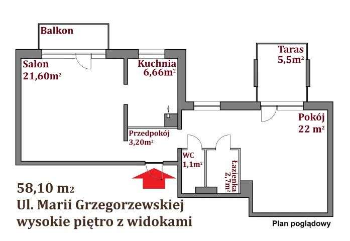 Piękny widok, 2 balkony-3