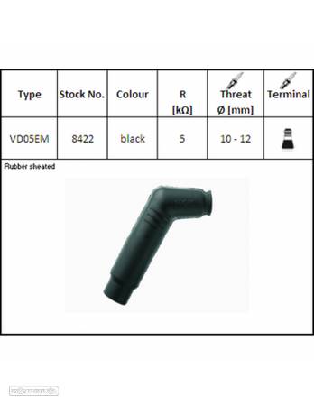cachimbo da vela ngk vd05em - 1