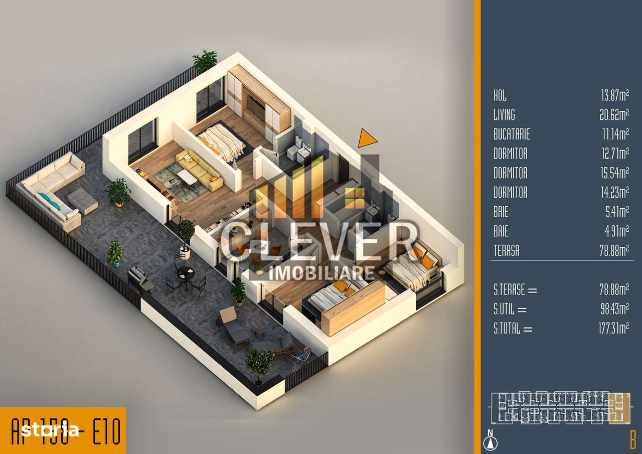 Apartament Superb 4 Camere cu Terasa Generoasa Titan Pallady - Imagine principală: 2/9