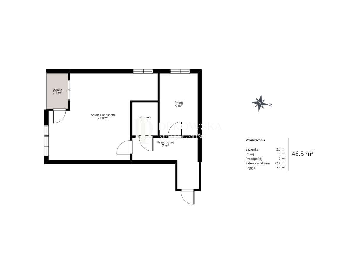 2-pokojowe mieszkanie z loggią blisko Starówki-8