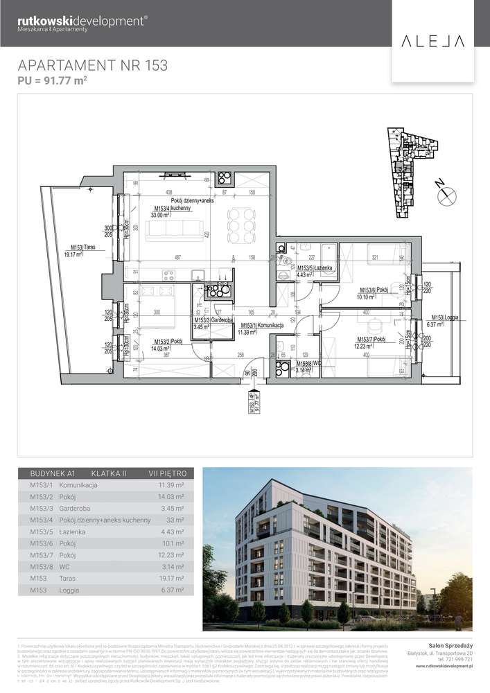 4-pokojowe mieszkanie 91m2 + taras Bez Prowizji - Pełny obrazek: 2/7