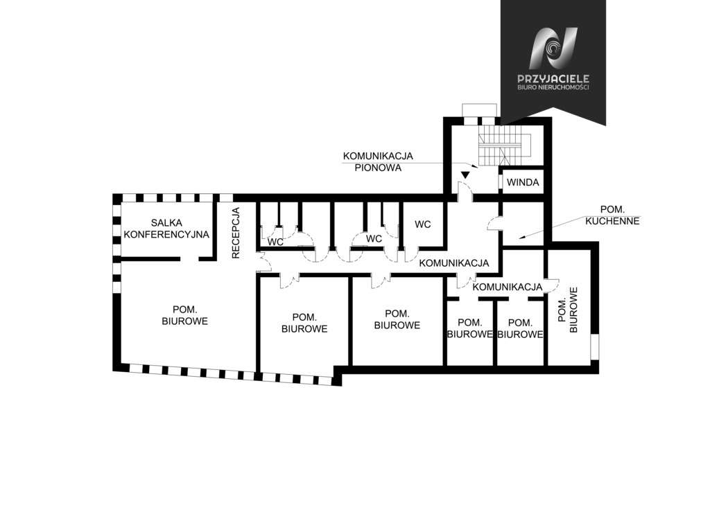 Pomieszczenia biurowe na całym I piętrze ! - Pełny obrazek: 4/14