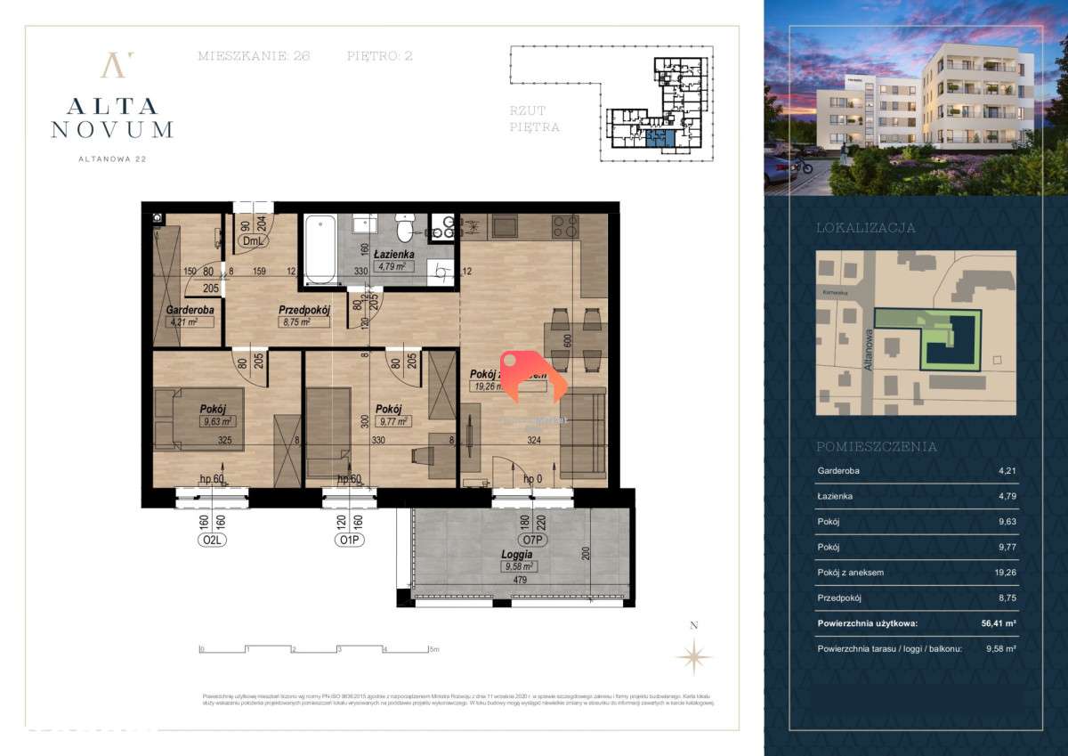 3 pokoje przy Bulwarach Wiślanych, Alta Novum - Pełny obrazek: 5/5
