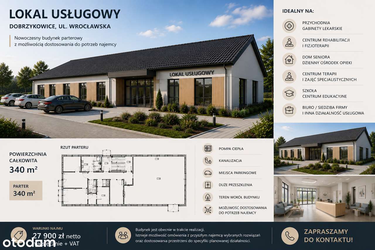 Lokal usługowy/przychodnia/rehabilitacja/dom seniora/biuro/przedszkole