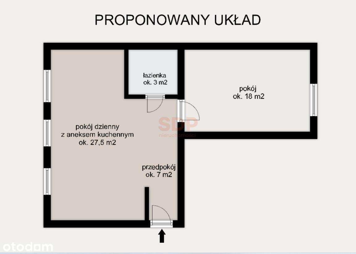 2 pokoje z osobną kuchnią|Pełen potencjał| 10 min do Rynku spacerem - Pełny obrazek: 5/10