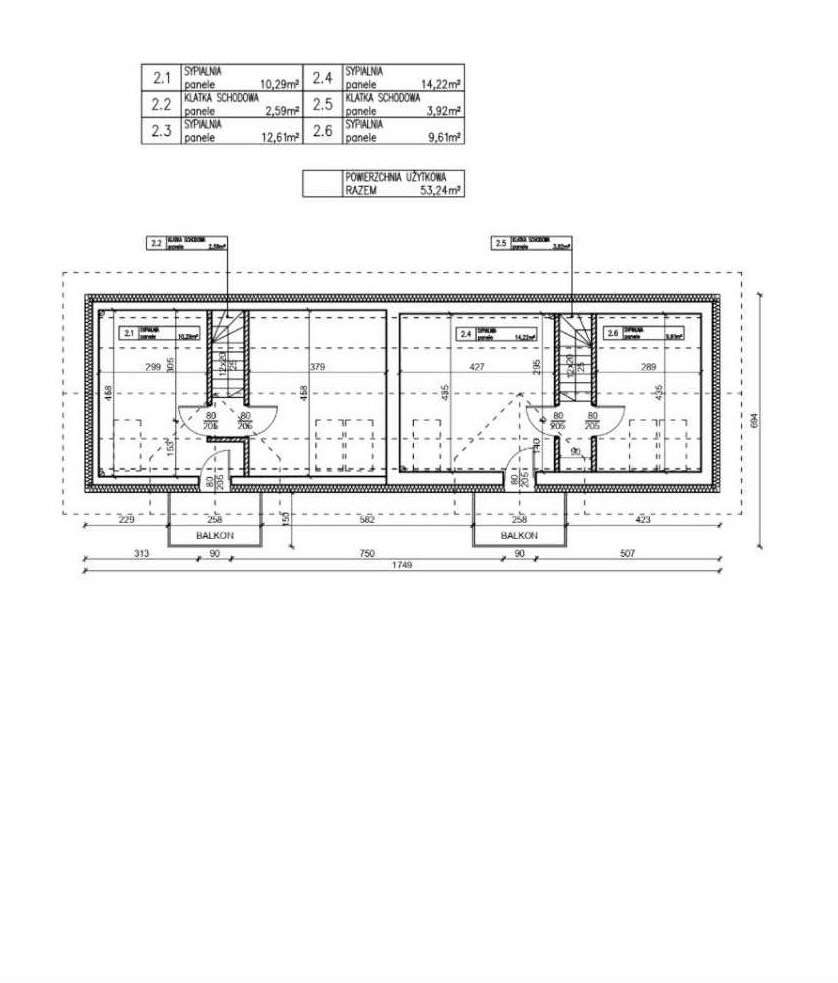 Dwa osobne mieszkania z poddaszem z zatwierdzonym projketem budowlanym - Pełny obrazek: 4/7