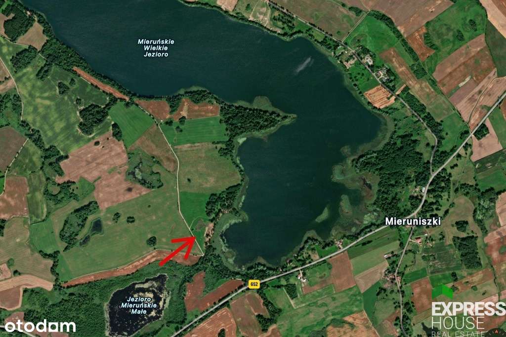 Działka rekreacyjna nad jeziorem Mieruniszki - Pełny obrazek: 1/5