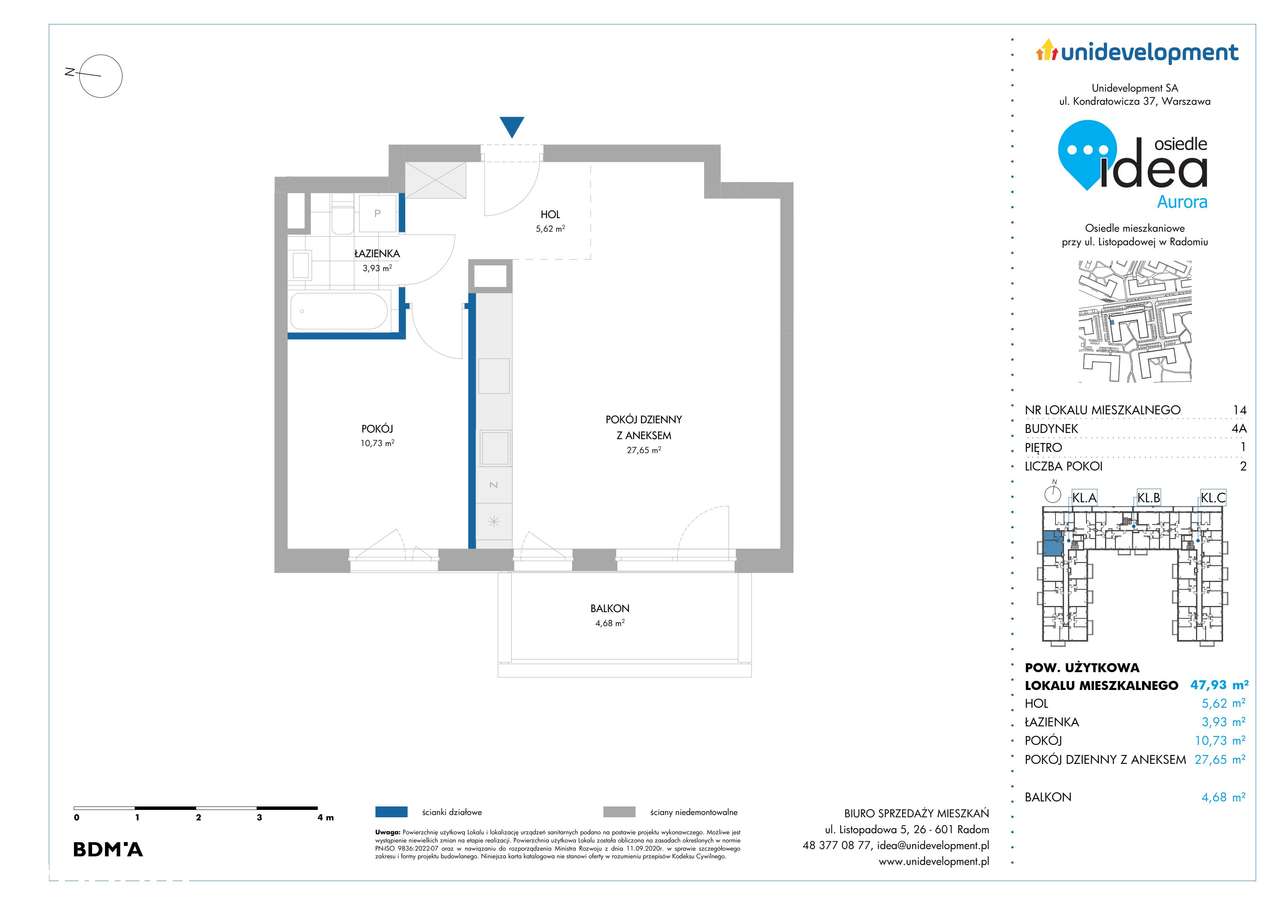 Osiedle Idea | mieszkanie 2-pok. | 4A/14 - Pełny obrazek: 2/7