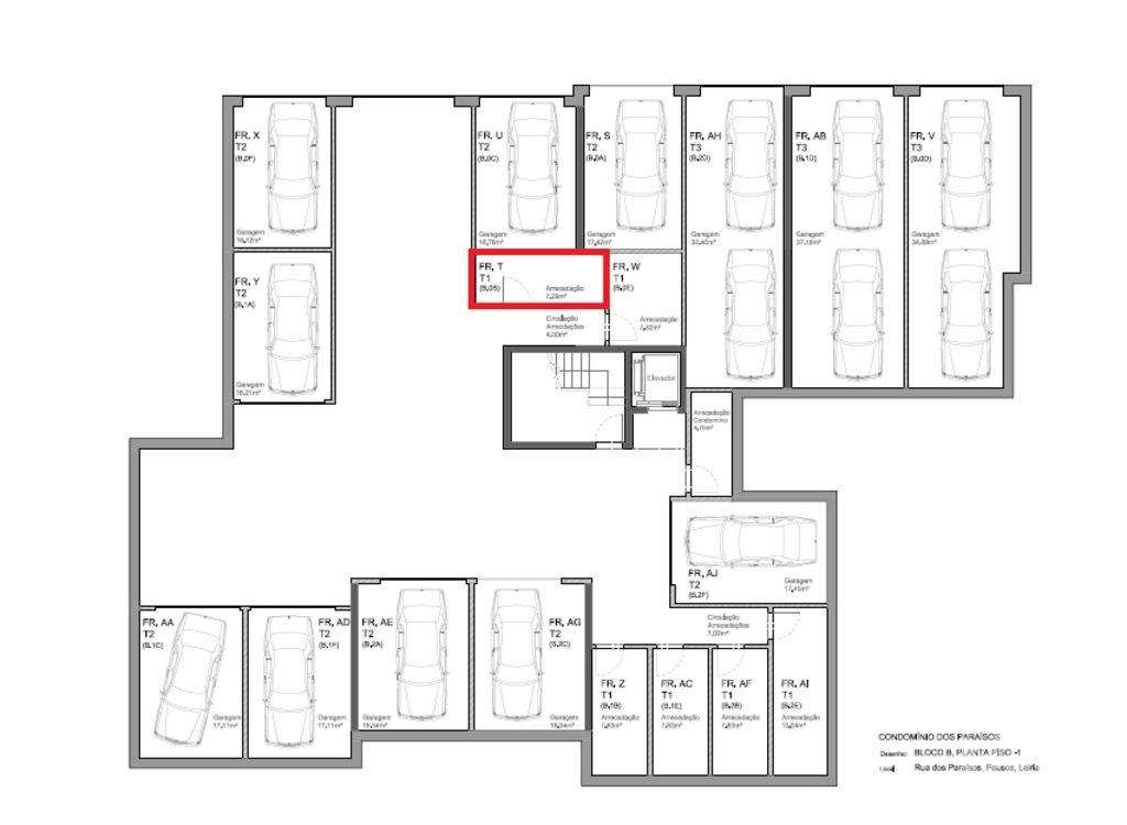 Apartamento T1 em Leiria, Pousos, Barreira e Cortes de 56,00 m2 - Grande imagem: 5/9