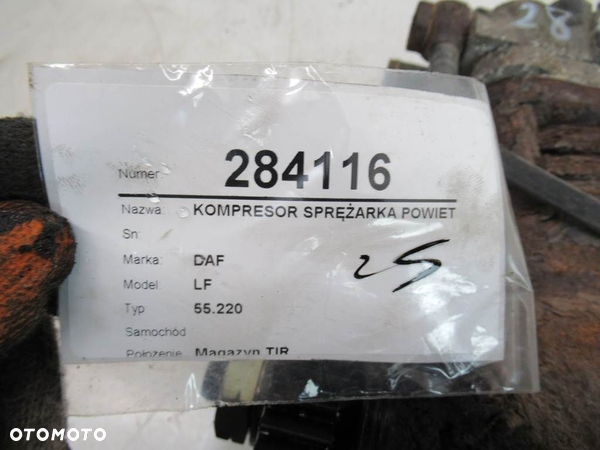 KOMPRESOR SPRĘŻARKA POWIETRZA DAF LF 55 2001 - 2022 FA 55.220 - 10