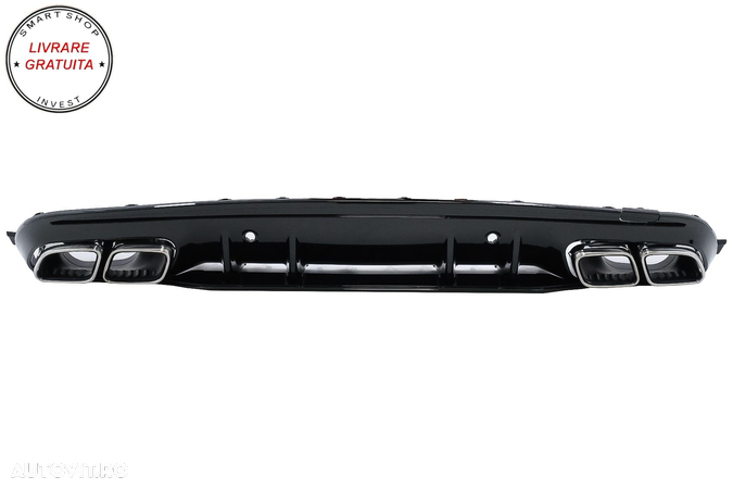 Difuzor Mercedes C-Class W205 S205 (2014-2020) C63S Design cu Ornamente pentru bar- livrare gratuita - 2