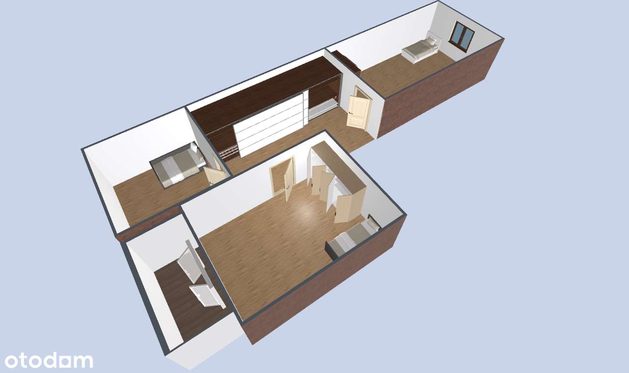 Dwupoziomowe76 m² | garaż | 4 pokoje | niska zabudowa | 2 balkony-12