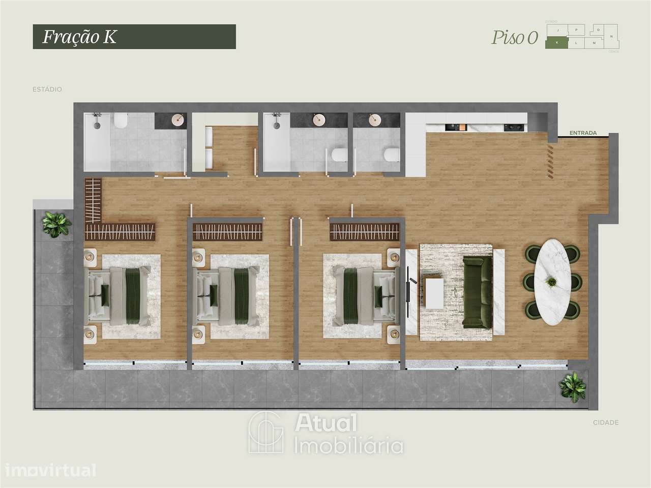 Apartamento T3+1 Venda em Caldas de Vizela (São Miguel e São João),Viz-25