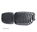 GRELHAS FRONTAIS PARA BMW E81 E82 E87 E88 07-12 LOOK M PRETO BRILHANTE - 4