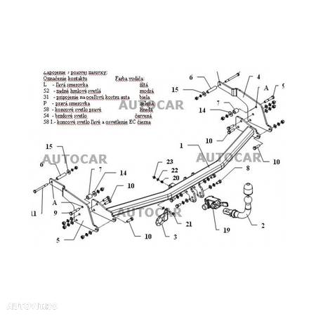 Carlig de remorcare pentru Renault  ESPACE - V, si grand, van (JKO/1) - sistem semidemontabil -cu suruburi - din 2002 - 6