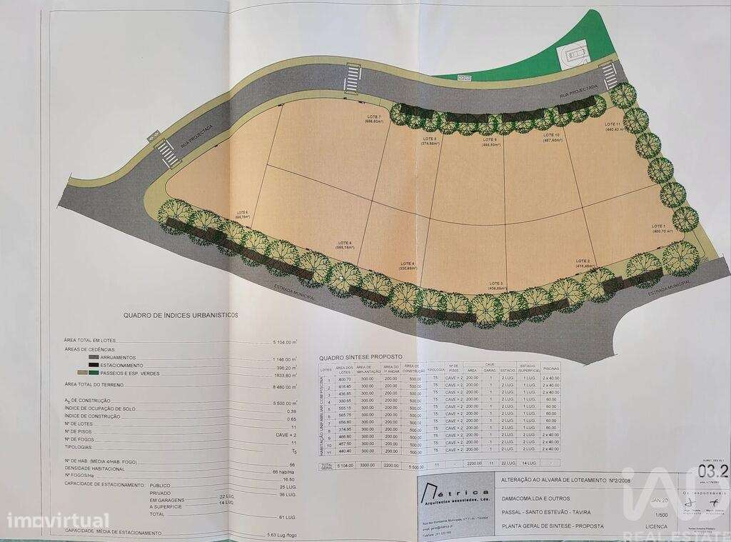 Terreno para construção em Luz de Tavira e Santo Estêvão - Grande imagem: 4/5