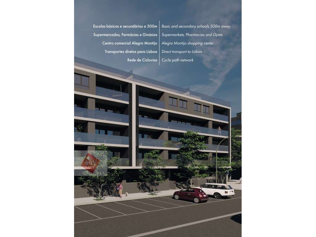 T3 com Garagem e Terraço - Novo - Montijo!-11