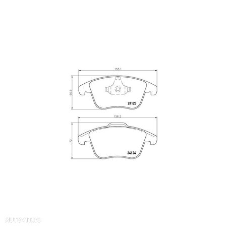 Placute frana fata Ford Galaxy (Wa6), 05.2006-06.2015, marca SRLine S70-0224 - 1