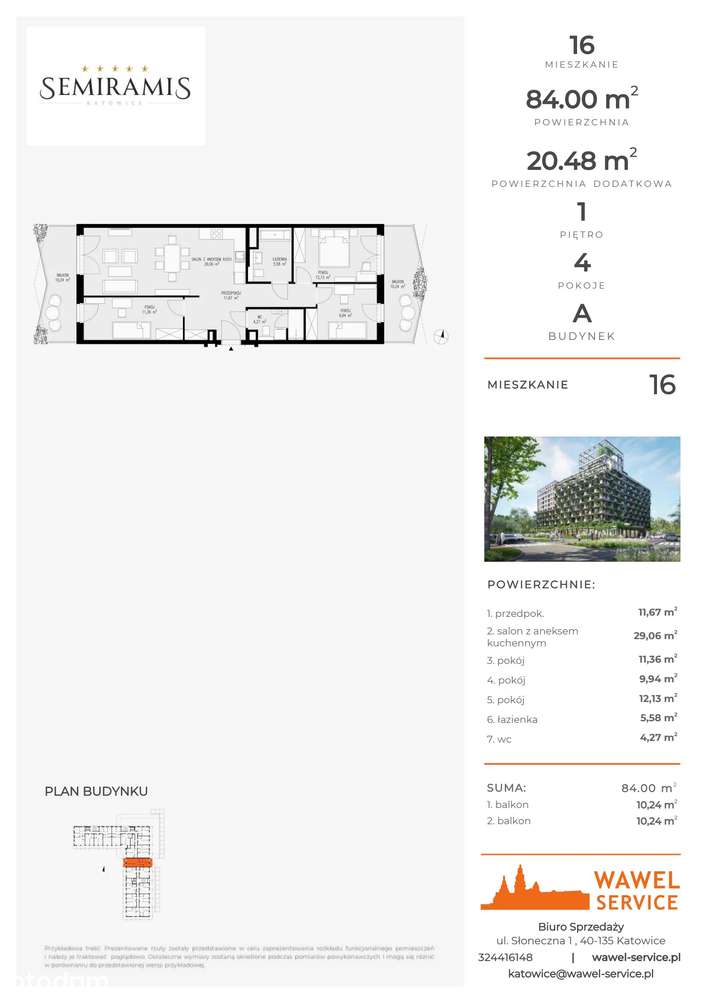 Semiramis | mieszkanie 4-pok. | 16 - Pełny obrazek: 2/7