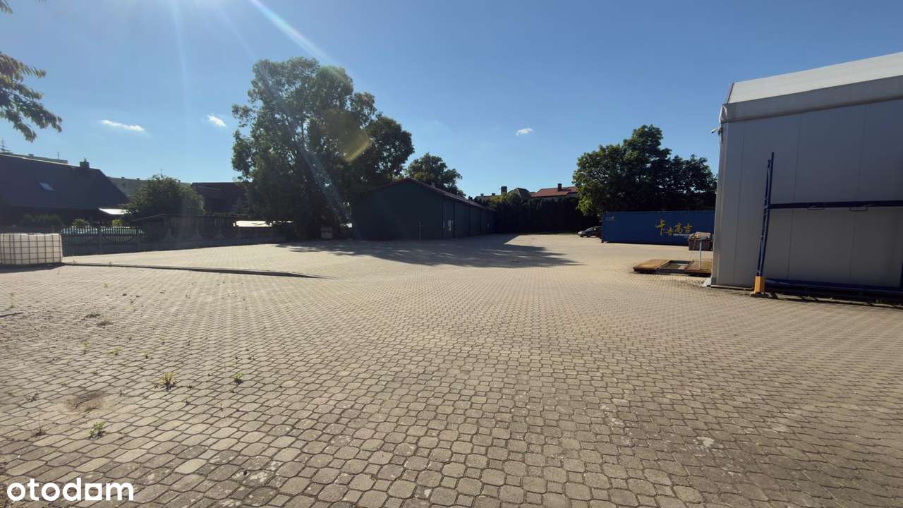Działka plac centrum 1000m2 skład monitoring