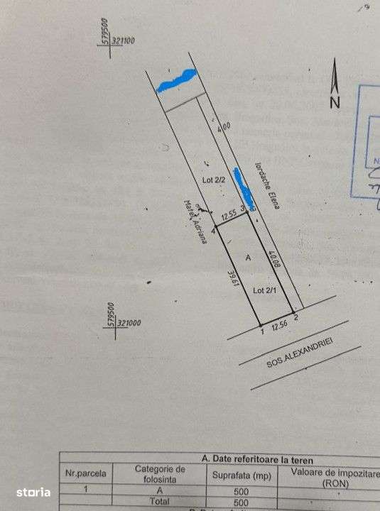 Teren de vanzare Soseaua Alexandriei-langa pod - Imagine principală: 1/2