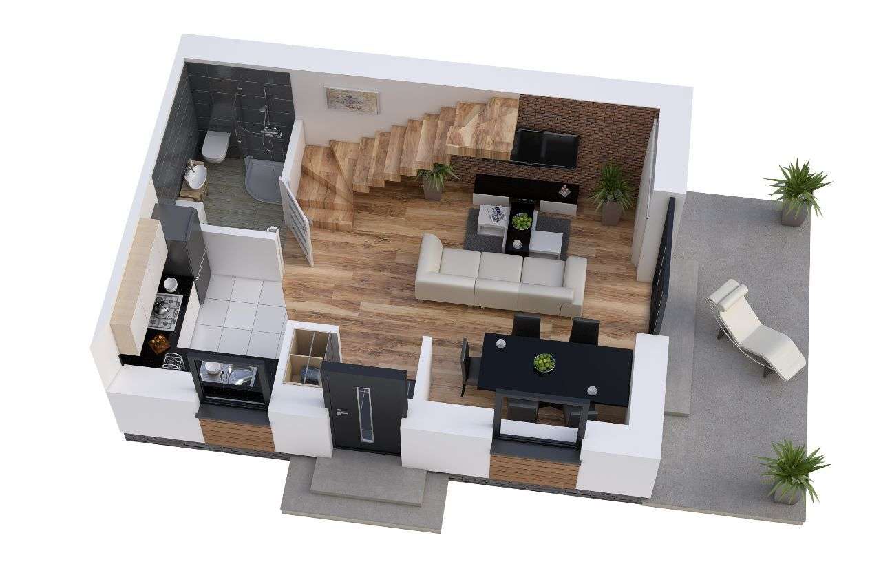 Dom 57 m2  oraz  60 m2  , Tarnów , Wola Rzędzińska - Pełny obrazek: 5/11