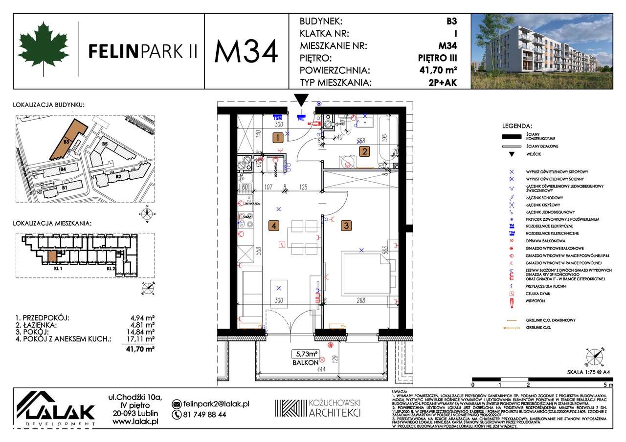 2-pokojowe mieszkanie 41m2 Bezpośrednio - Pełny obrazek: 2/9