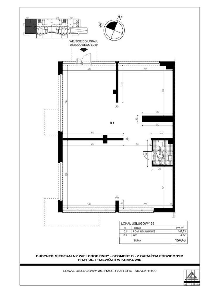 ul. Przewóz A B C, Budynek B | Lokal Usługowy 39 - Pełny obrazek: 2/4