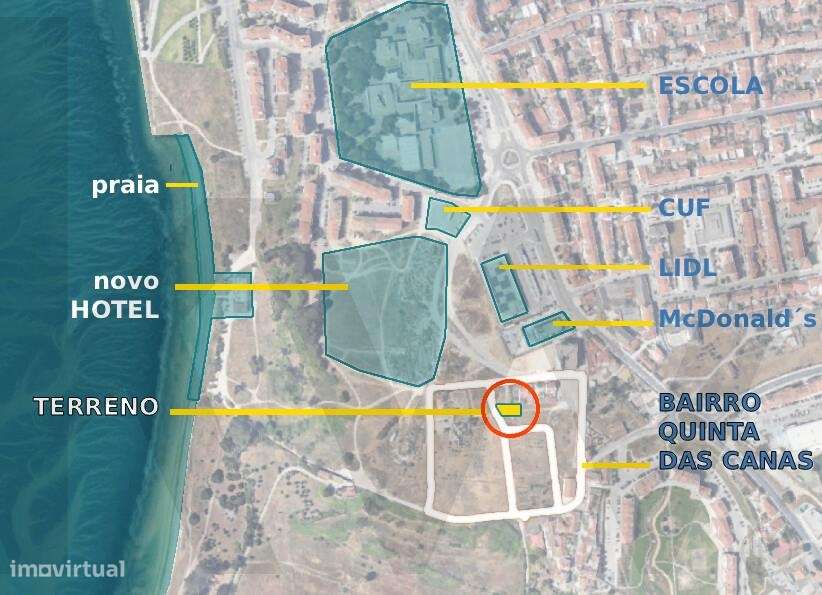 Terreno urbano para construção Barreiro - 298m2 - 210m2 de construção - Grande imagem: 4/19