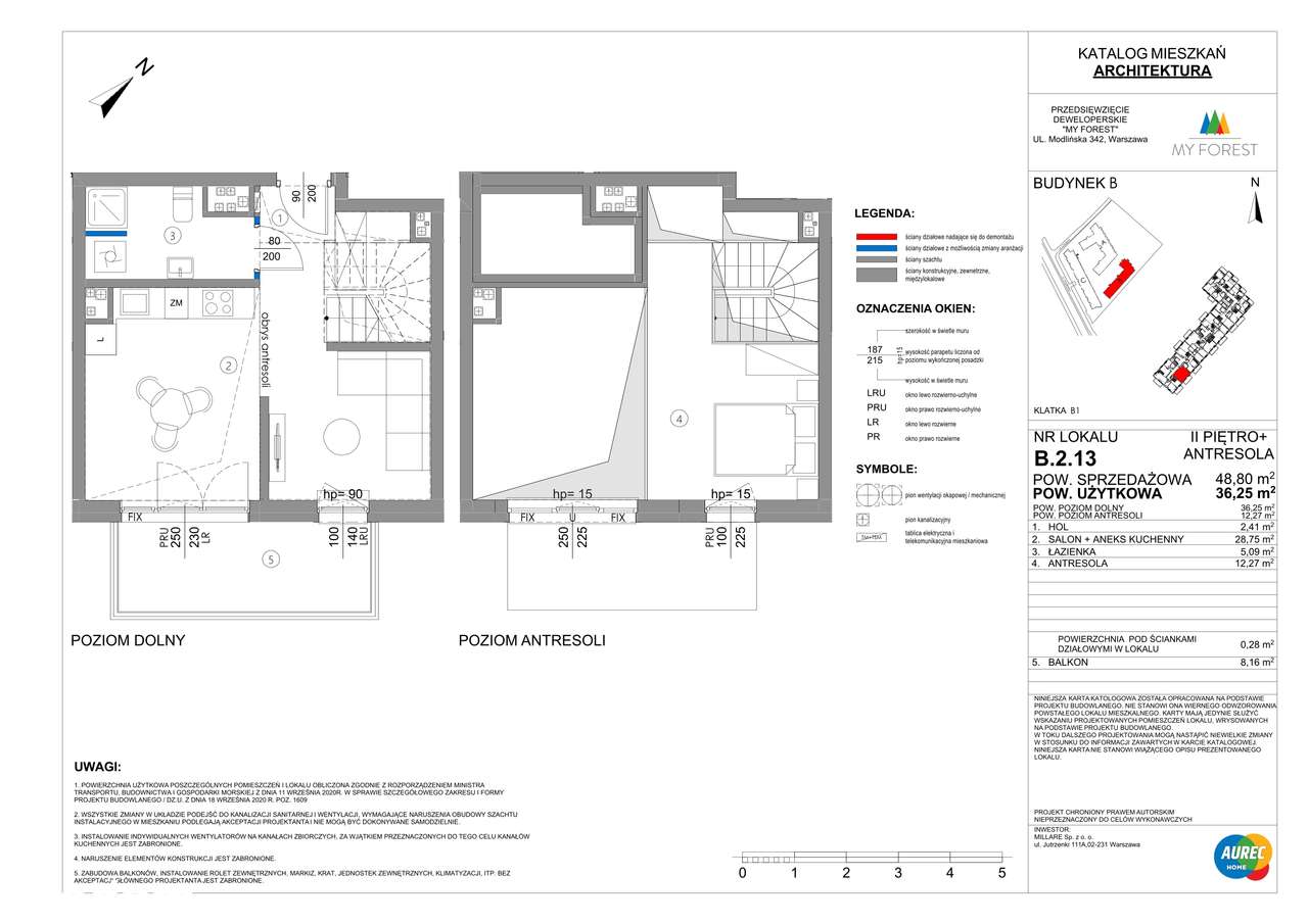 My Forest | mieszkanie 3-pok. | B.2.13 - Pełny obrazek: 2/7
