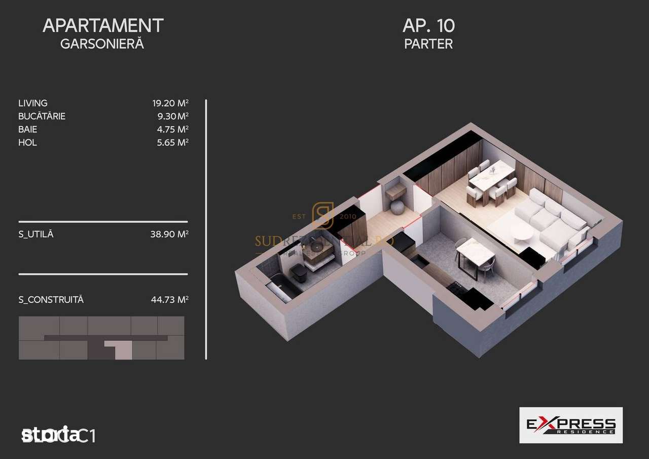 Garsoniera spatioasa si finisata premium, zona Metalurgiei, Sector 4 - Imagine principală: 4/20