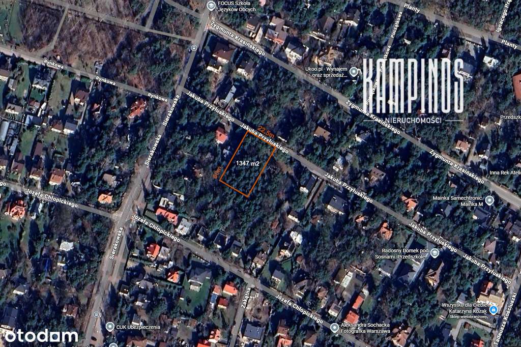 Zadrzewiona działka budowlana w Izabelinie C-5