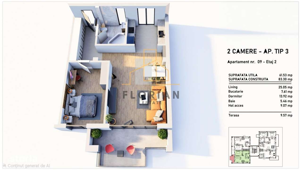 Apartament 2 camere, bloc nou, Braytim - Musicescu - Comision 0%-4