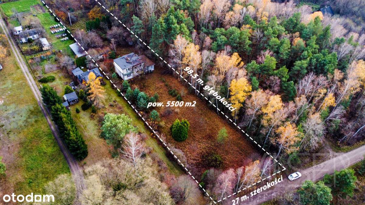 Dom z lat 70 z garażem | 5500 mkw działki-0