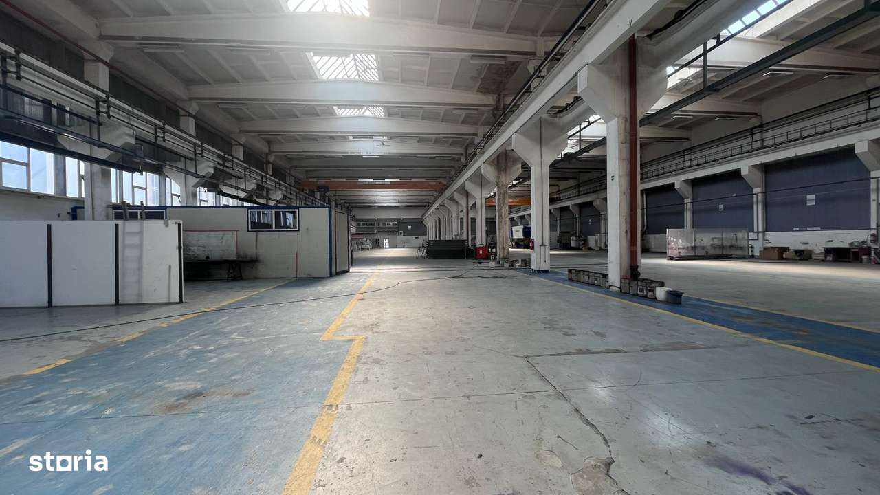 Hală industrială de închiriat – 3.739 mp, pod rulant, acces TIR-Astra - Imagine principală: 2/10