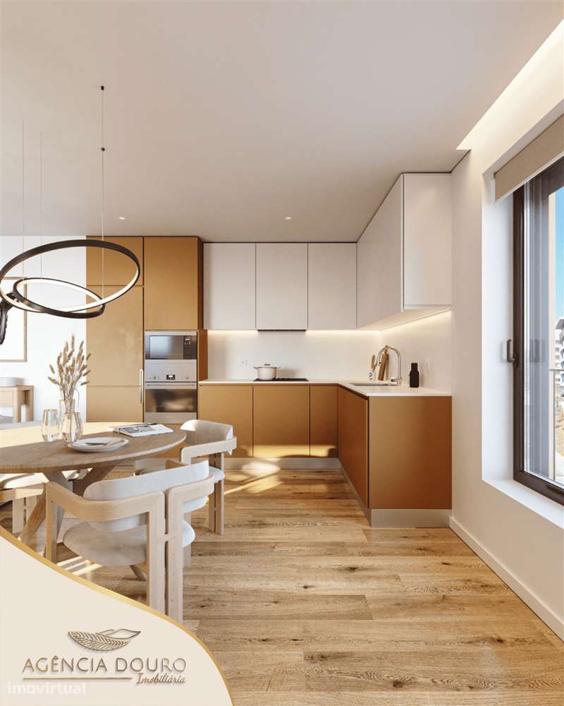 Apartamento T2 com varanda, condomínio fechado no coração de Rio Tinto-2