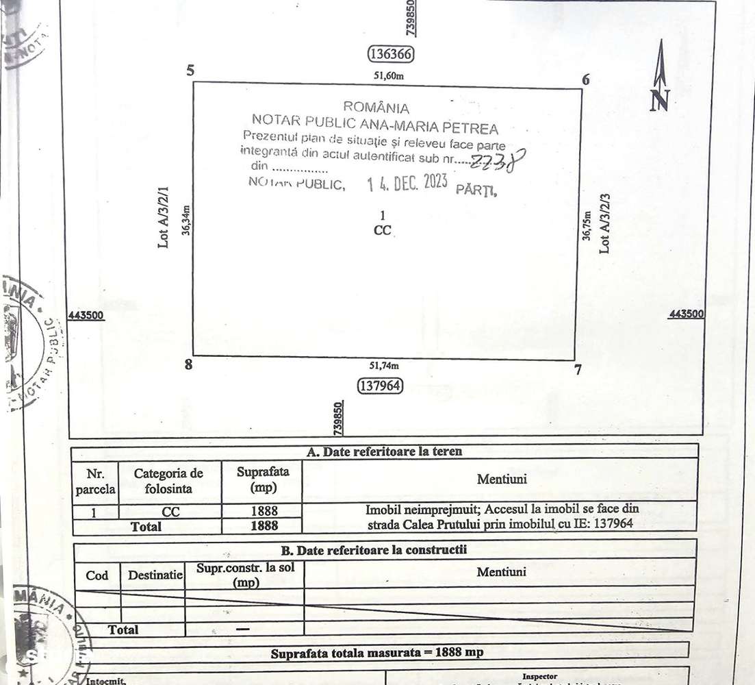 De inchiriat – Teren intravilan 2.077 mp, stradal – zona industriala - Imagine principală: 3/3