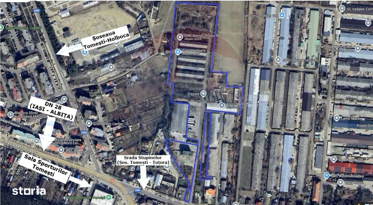 Teren Industrial 3Ha și Hală 1000mp de Vânzare în Tomesti - IAȘI - Imagine principală: 2/10