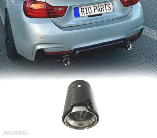 PONTEIRA DE ESCAPE PARA BMW LOOK PACK M CARBONO - 1