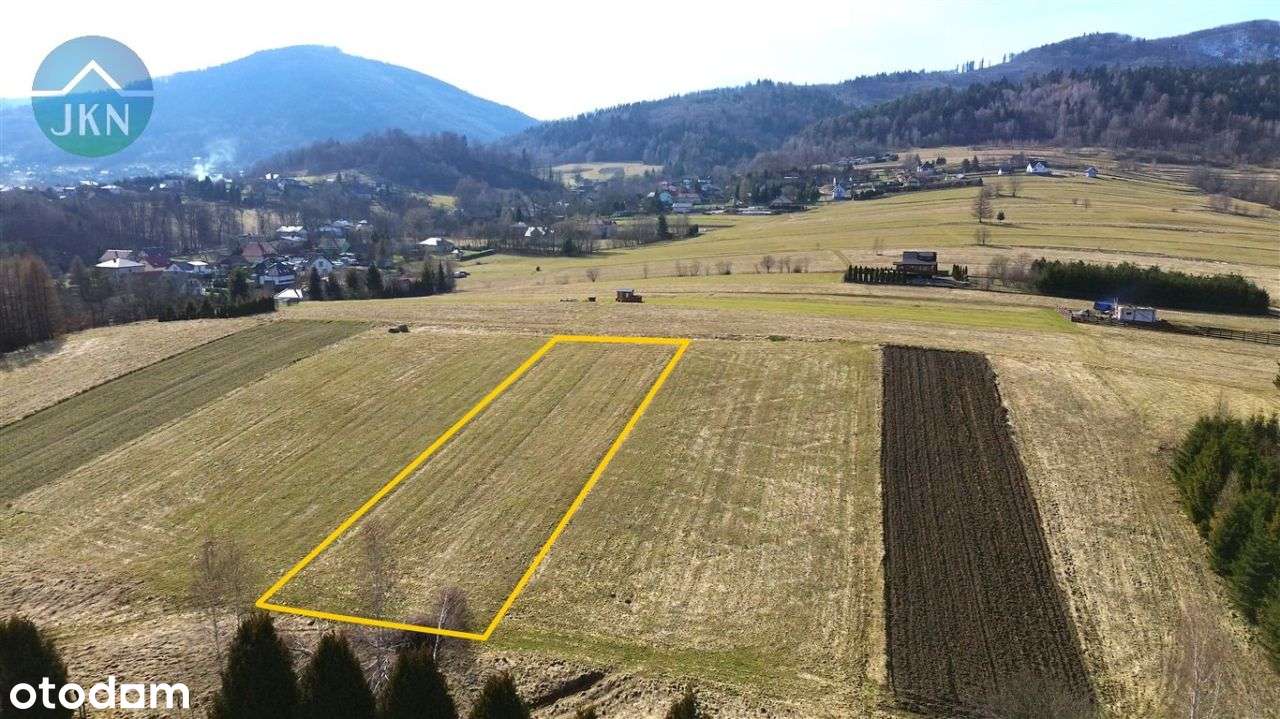 Widokowa działka u podnóża Skrzycznego w Lipowej !-15