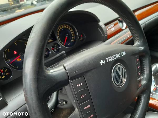 VW PHAETON KIEROWNICA AIRBAG KIEROWCY SKÓRA MULTIFUNKCYJNA MULTI - 4