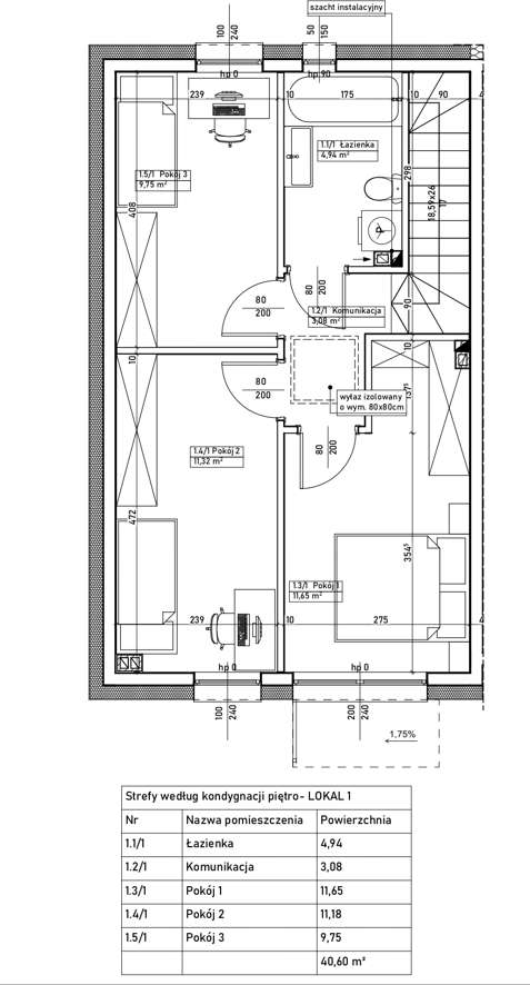 DOM w zabudowie bliźniaczej - OSIEDLE ROWECKIEGO-7