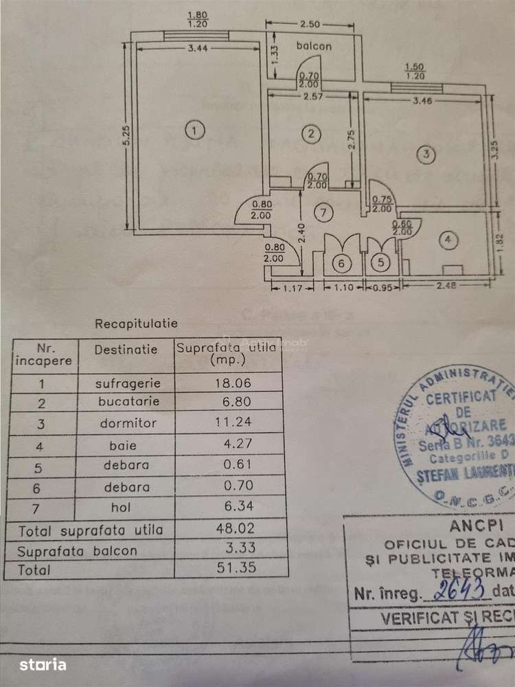 Apartament 2 cam decomandat zona 800-2