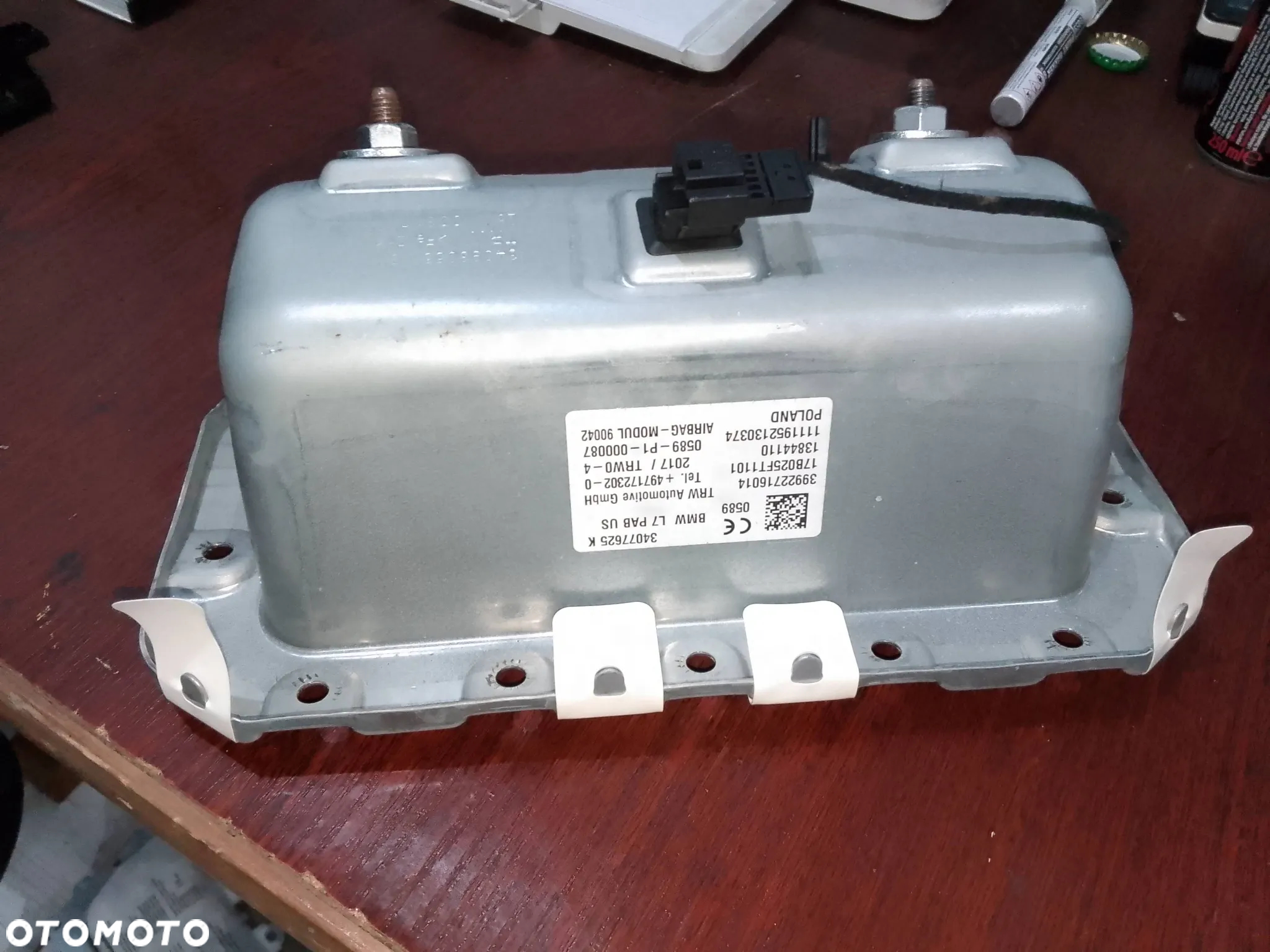 Poduszka powietrzna BMW F22 F23 F30 F31 USA 9227160 - 2