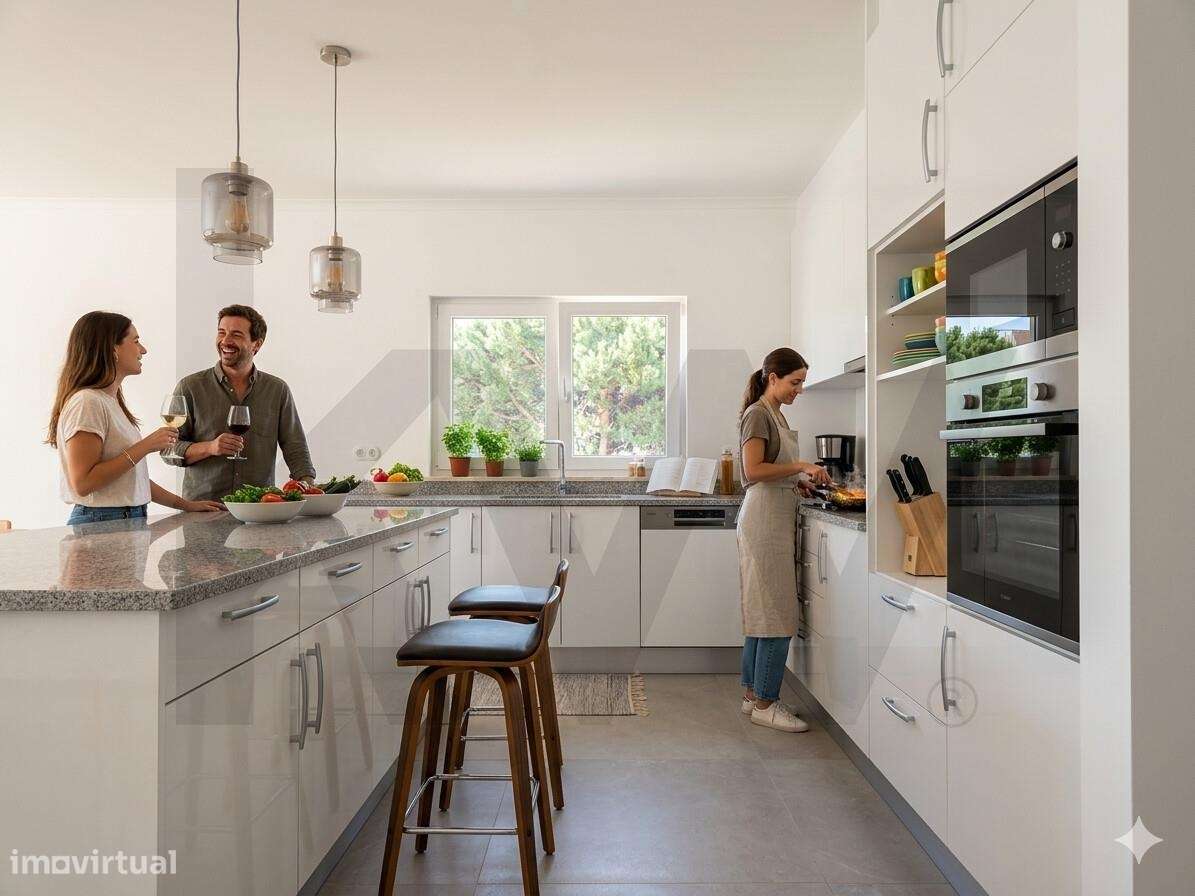 Moradia Nova Isolada T3 c/ Piscina e Anexo em terreno de 900m2 - Calda - Grande imagem: 2/37