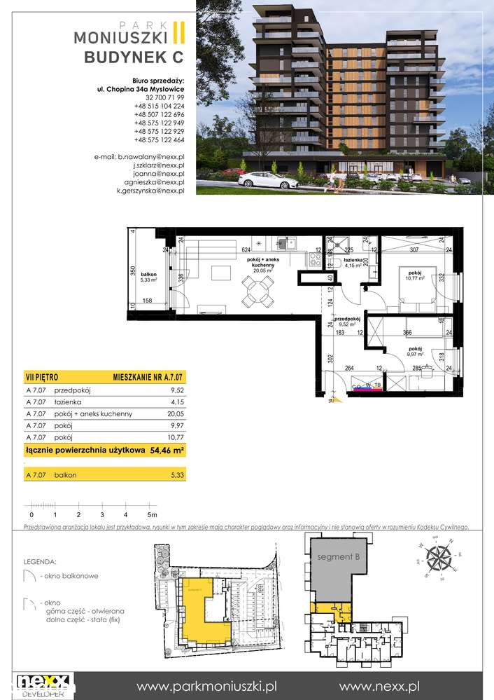 Park Moniuszki I​I | mieszkanie 3-pok. | A 7.07 - Pełny obrazek: 3/13