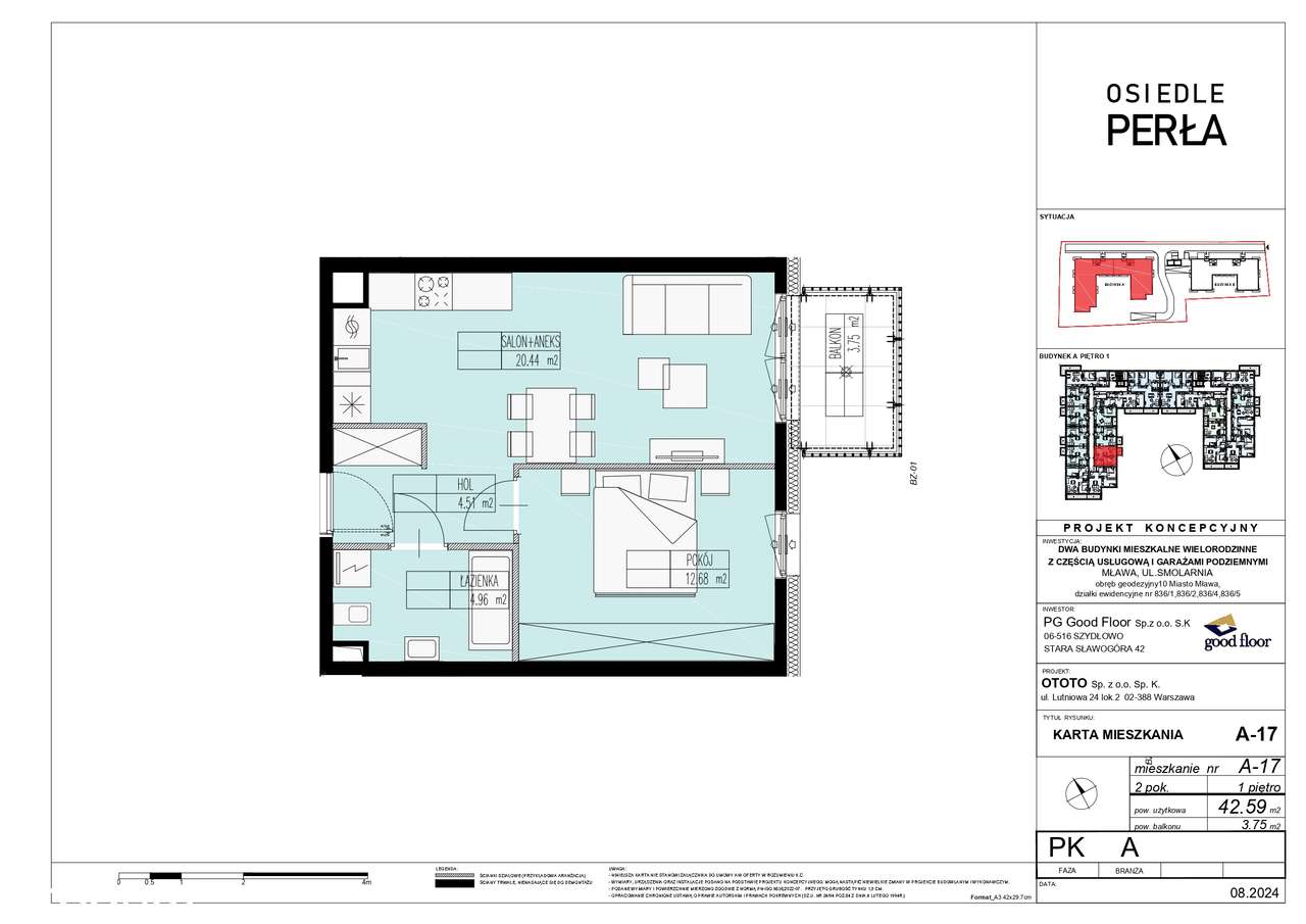 Apartamenty Perła | apartament A-17 - Pełny obrazek: 2/10