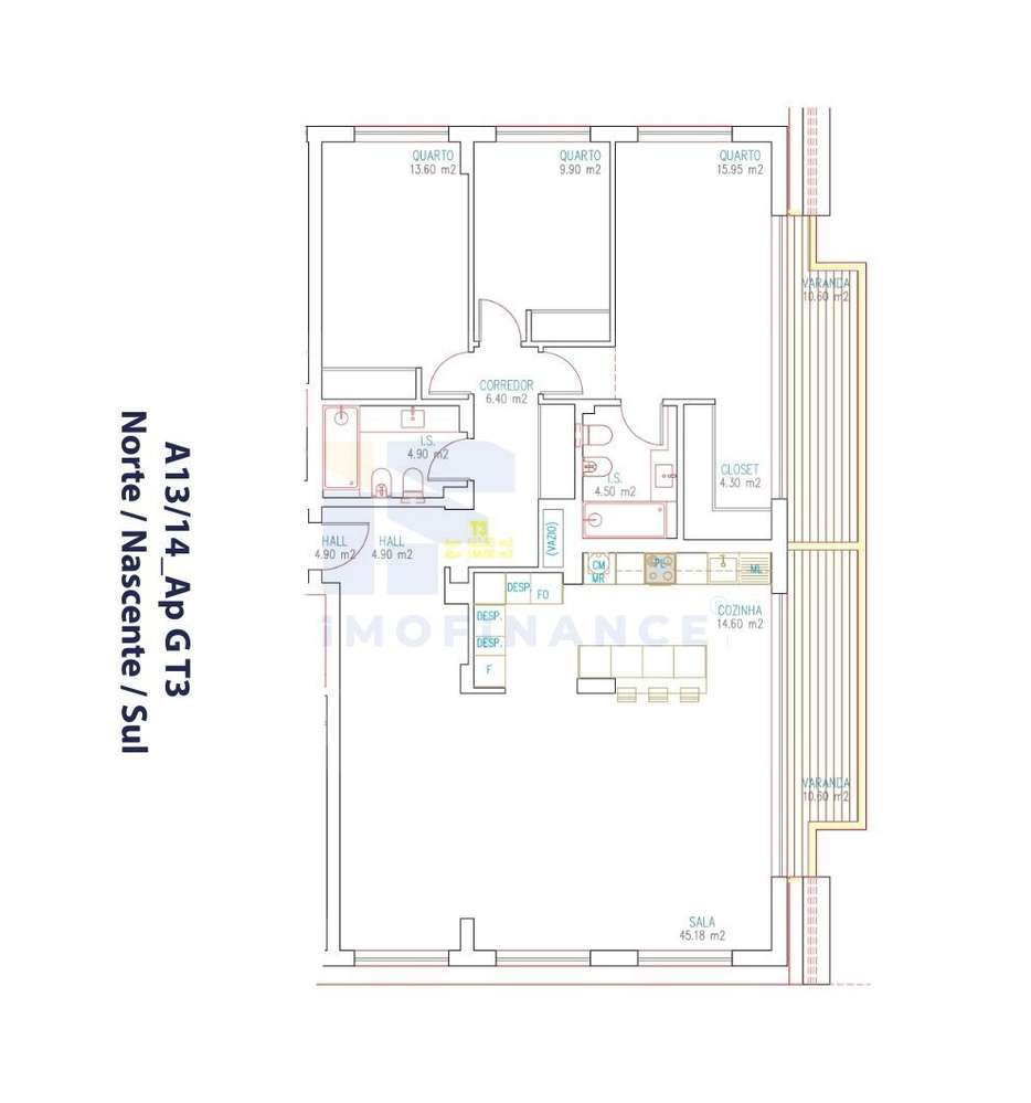 Apartamento T3 Premium - Condomínio Janelas da Baía Residence- São...-52
